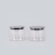 Load image into Gallery viewer, Classic Borosilicate Round Glass Air Tight Jar 350ml - Set Of 2 Pcs