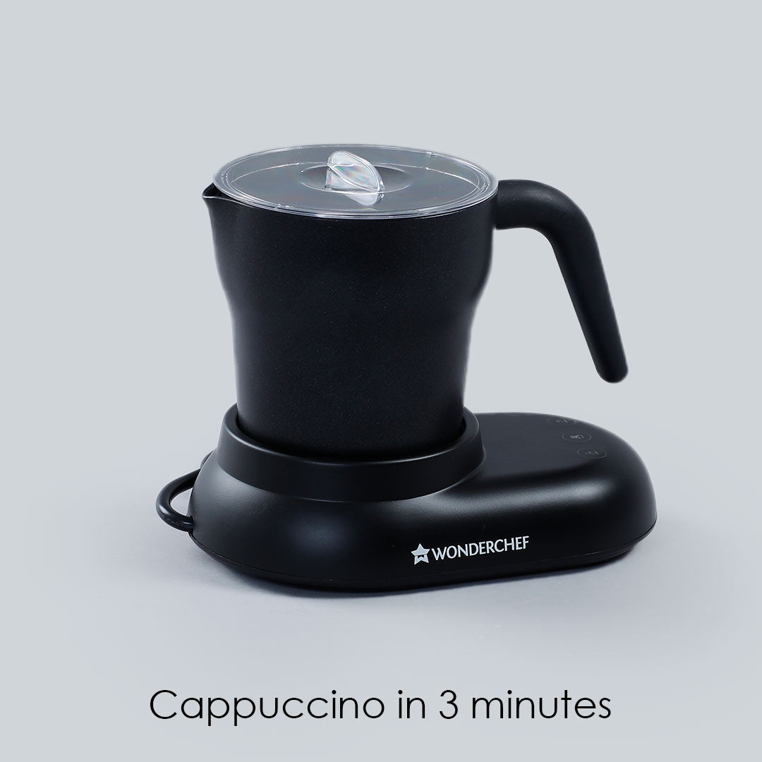 Cuppaccino Coffee Maker, Coffee, Hot Chocolate and Cold Coffee in 3 Minutes, Black, 550W, 2 Years Warranty