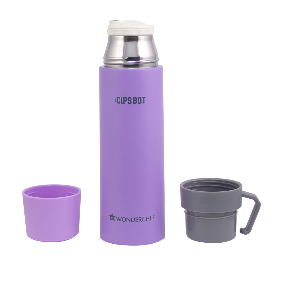 Wonderchef Cups-Bot Double Wall Bottle Purple - Wonderchef