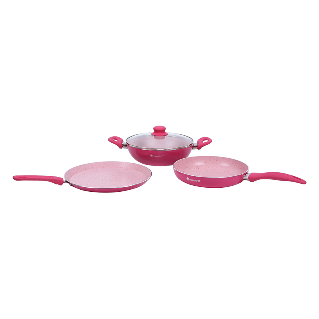 Wonderchef French Blossom 4Pc Set (Induction Base) - Wonderchef