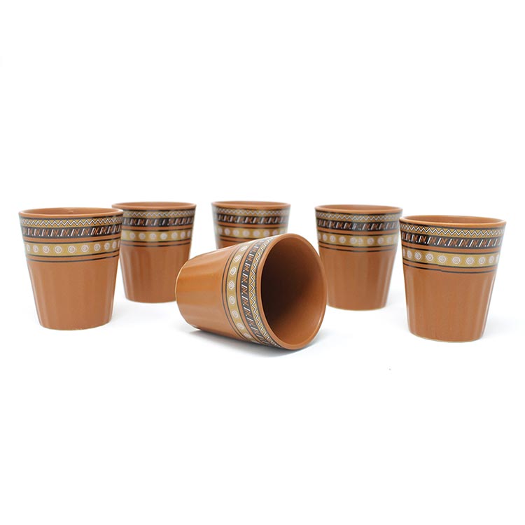 Earth Store Sienna Tea Glasses (Set of 6)