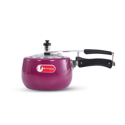 Regalia Induction Base Pressure Cooker with Inner Lid, 3L, 2 Years Warranty, Purple