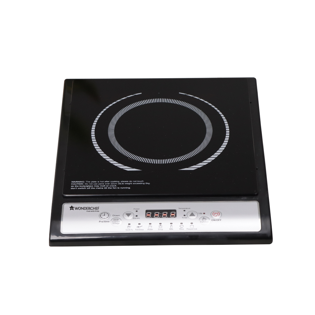 Torino+ 2000W Induction Plate with 11 Preset Functions, Push Touch Control Button Induction Cooktop, 2 Years Warranty