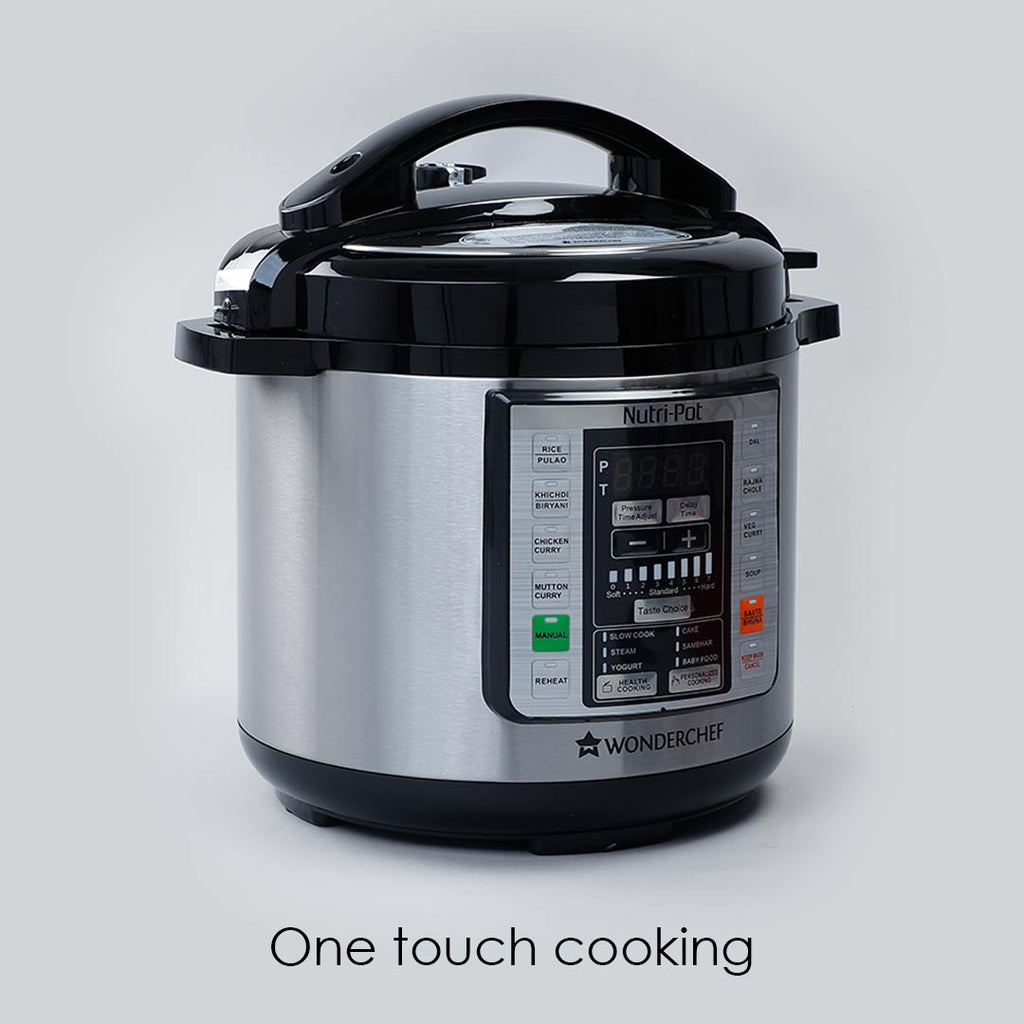 Nutri-Pot Electric Pressure Cooker with 304 Stainless Steel pot, 6L