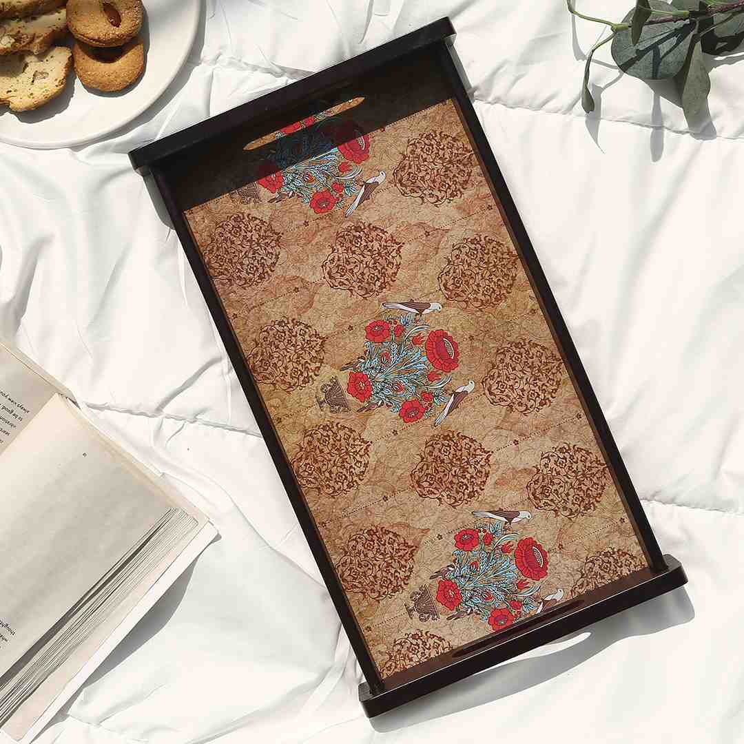 Casablanca Damask Motif Tray - Small