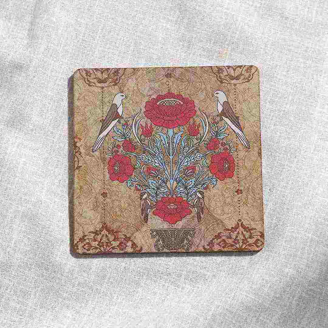 Casablanca Damask Motif Coaster - Set of 6