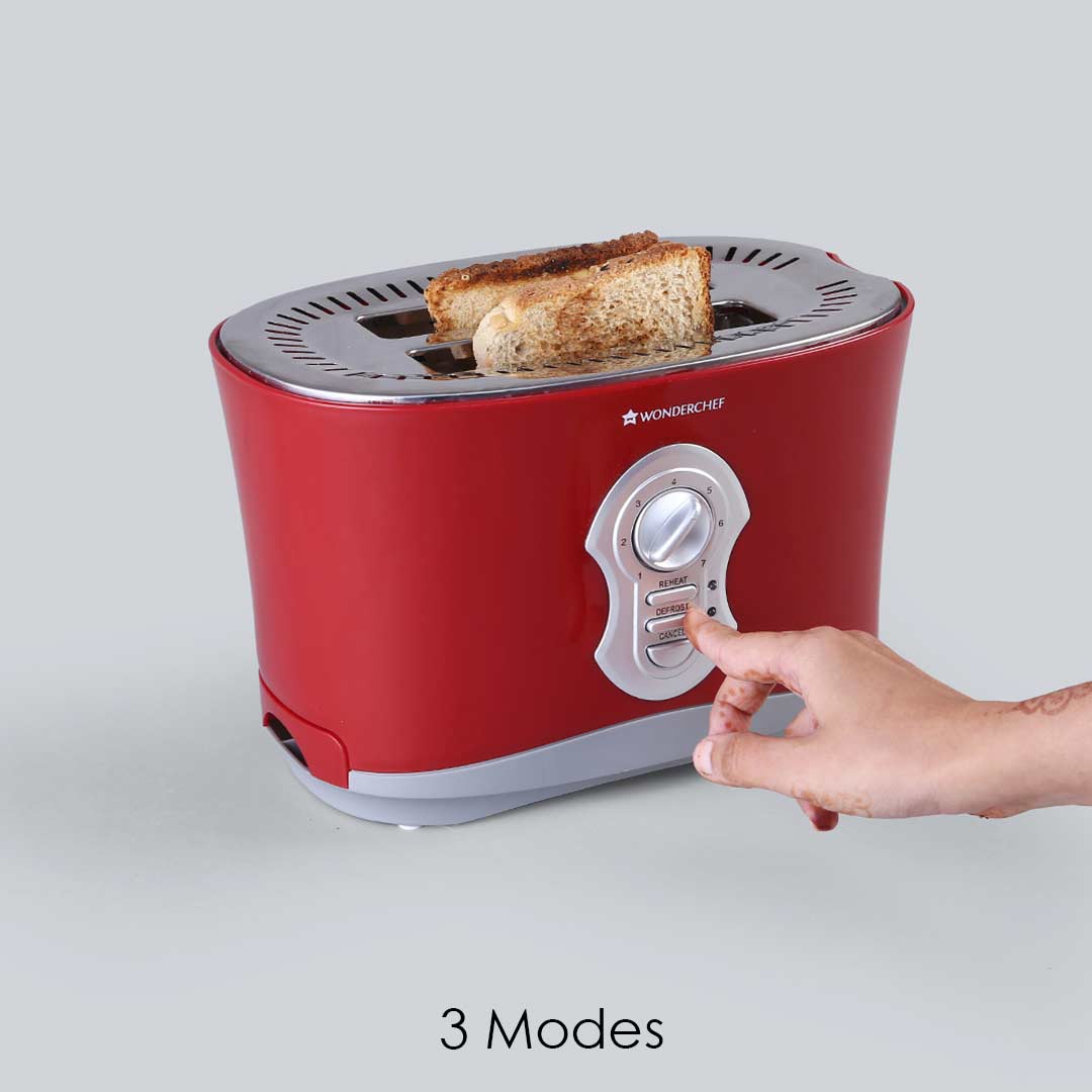 Wonderchef Crimson Edge Slice Toaster Plus, 800W with 2 years warranty