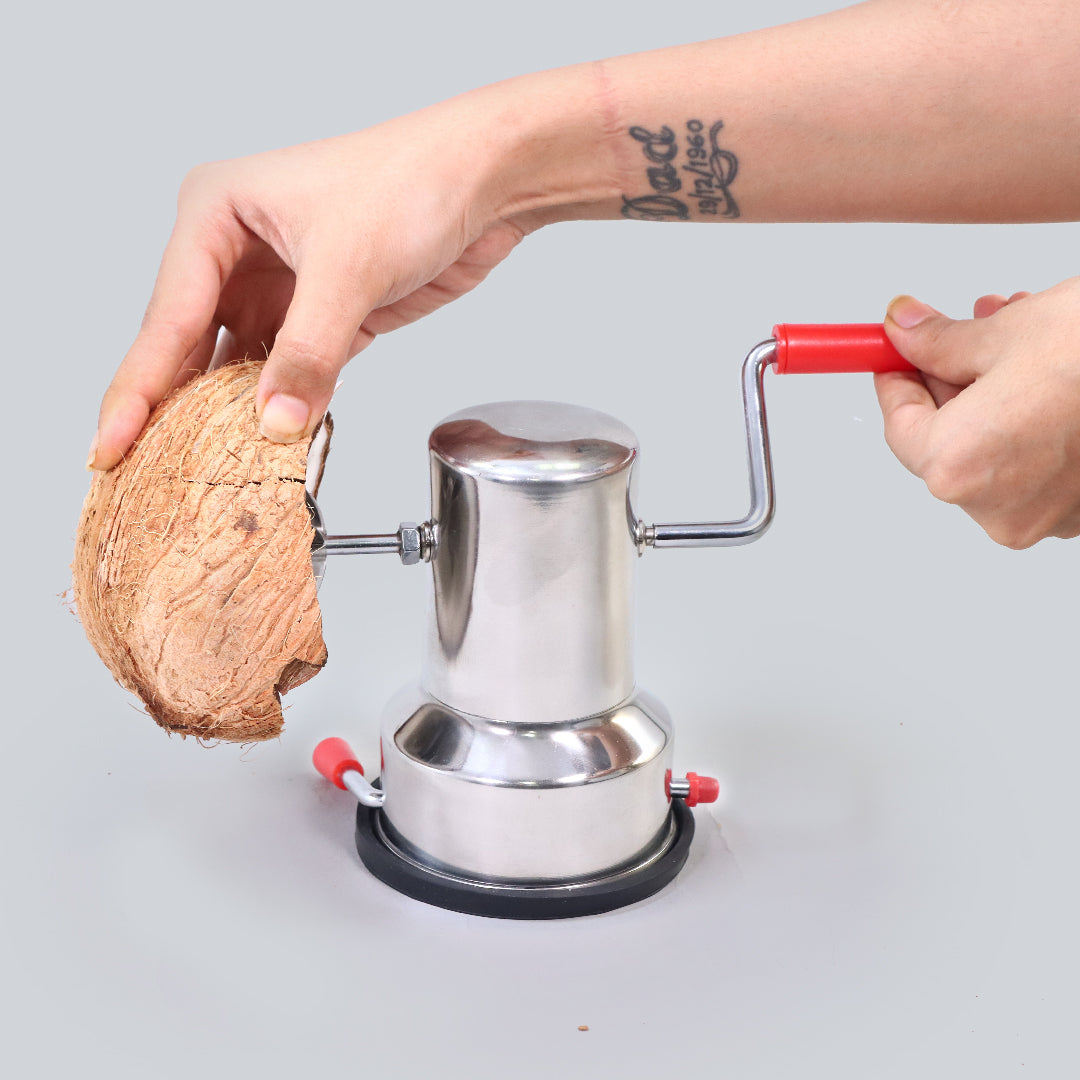 Stainless Steel Vacuum Base Coconut Scraper