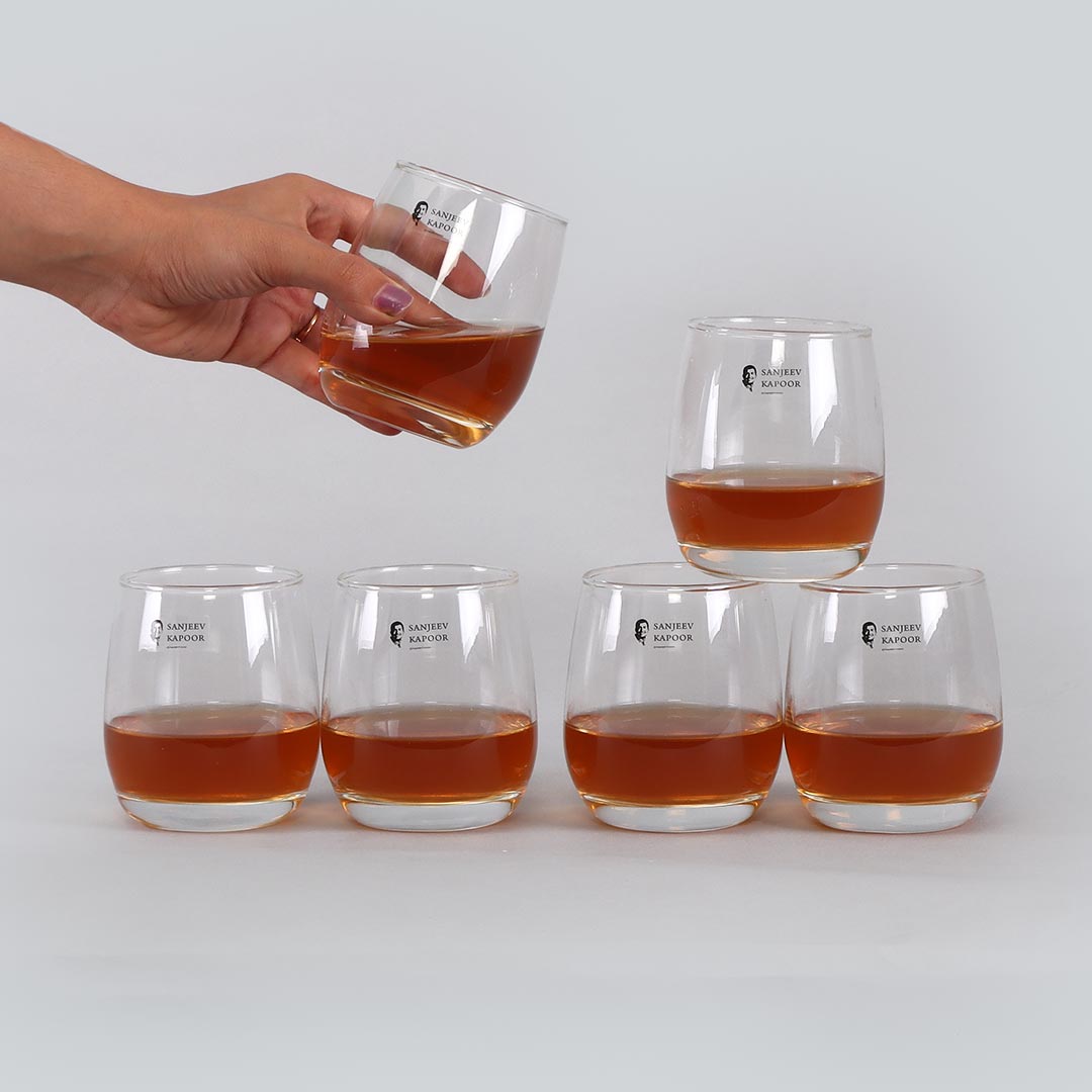 Venus Whisky Glass 350ml - Set Of 6 Pcs By Wonderchef