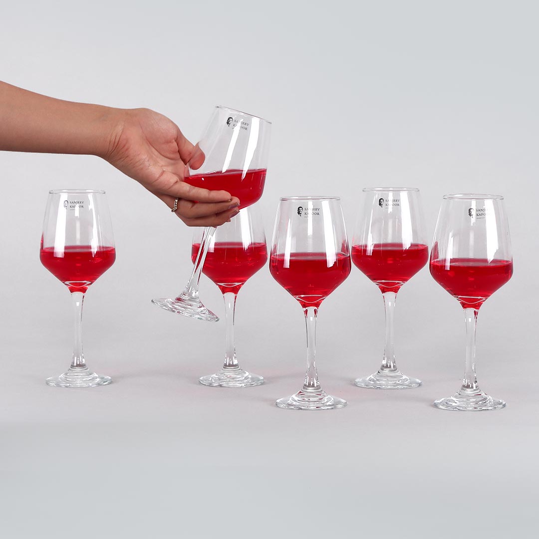 Infinity Goblet Wine Glass 360ml - Set Of 6 Pcs