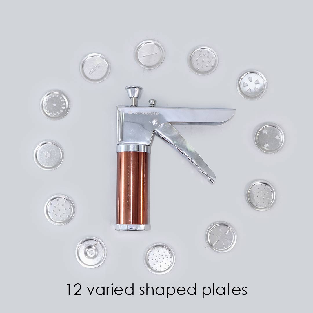 Stainless Steel Snacks Maker With 12 Different Shaped Plates