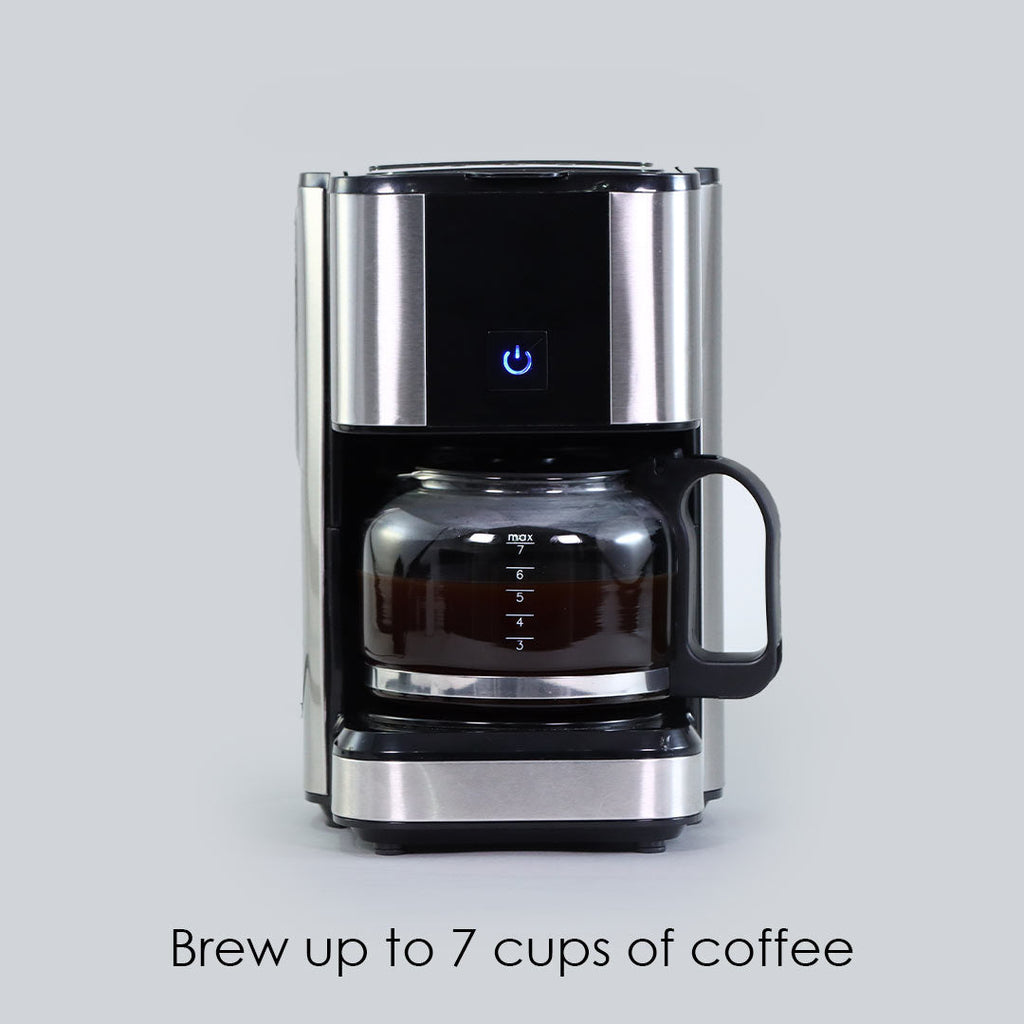 Regalia Brew Coffee Maker, Makes 7 Cups Coffee, Removable Filter, with Keep Warm Plate, 2 Years Warranty, 700ml, 550W - Black