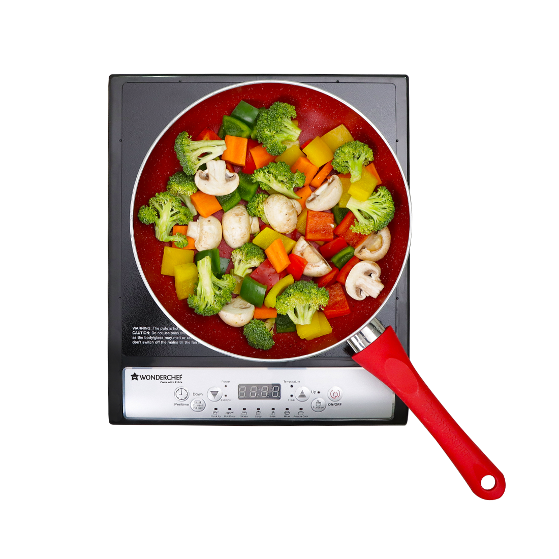 Torino+ 2000W Induction Plate with 11 Preset Functions, Push Touch Control Button Induction Cooktop, 2 Years Warranty