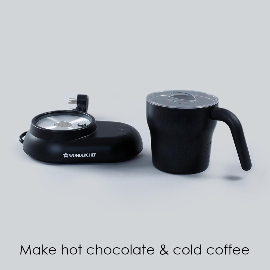 Cuppaccino Coffee Maker, Coffee, Hot Chocolate and Cold Coffee in 3 Minutes, Black, 550W, 2 Years Warranty