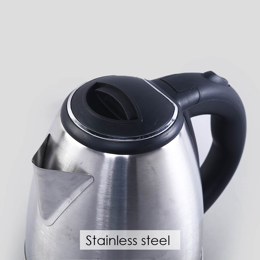 Crescent Electric Kettle, Stainless Steel Interior, Ergonomic Handle, Safety Locking Lid- 1.2L, 1350W, 2 Years Warranty