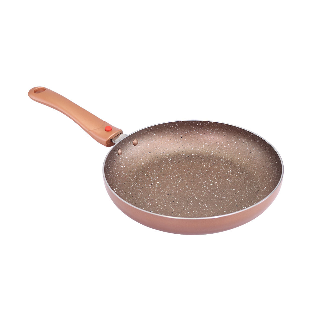 Ruby Plus Cookware Set Bronze 24 cm, Kadhai, Fry Pan, Dosa Tawa, Non-stick set of 3, Induction use, Tempered Glass Lid,