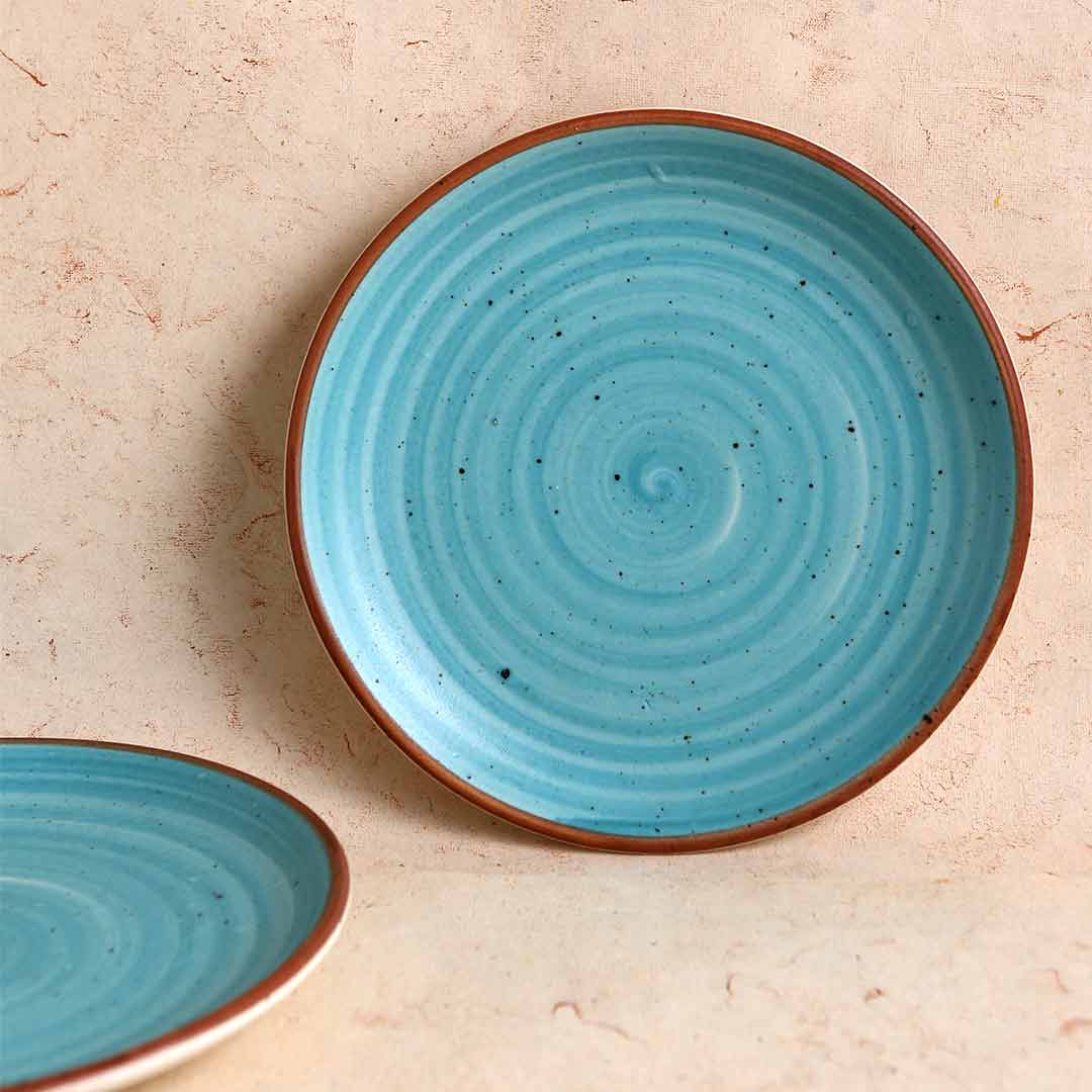 Teramo Stoneware 10" Dinner Plate - Blue (Set of 2)