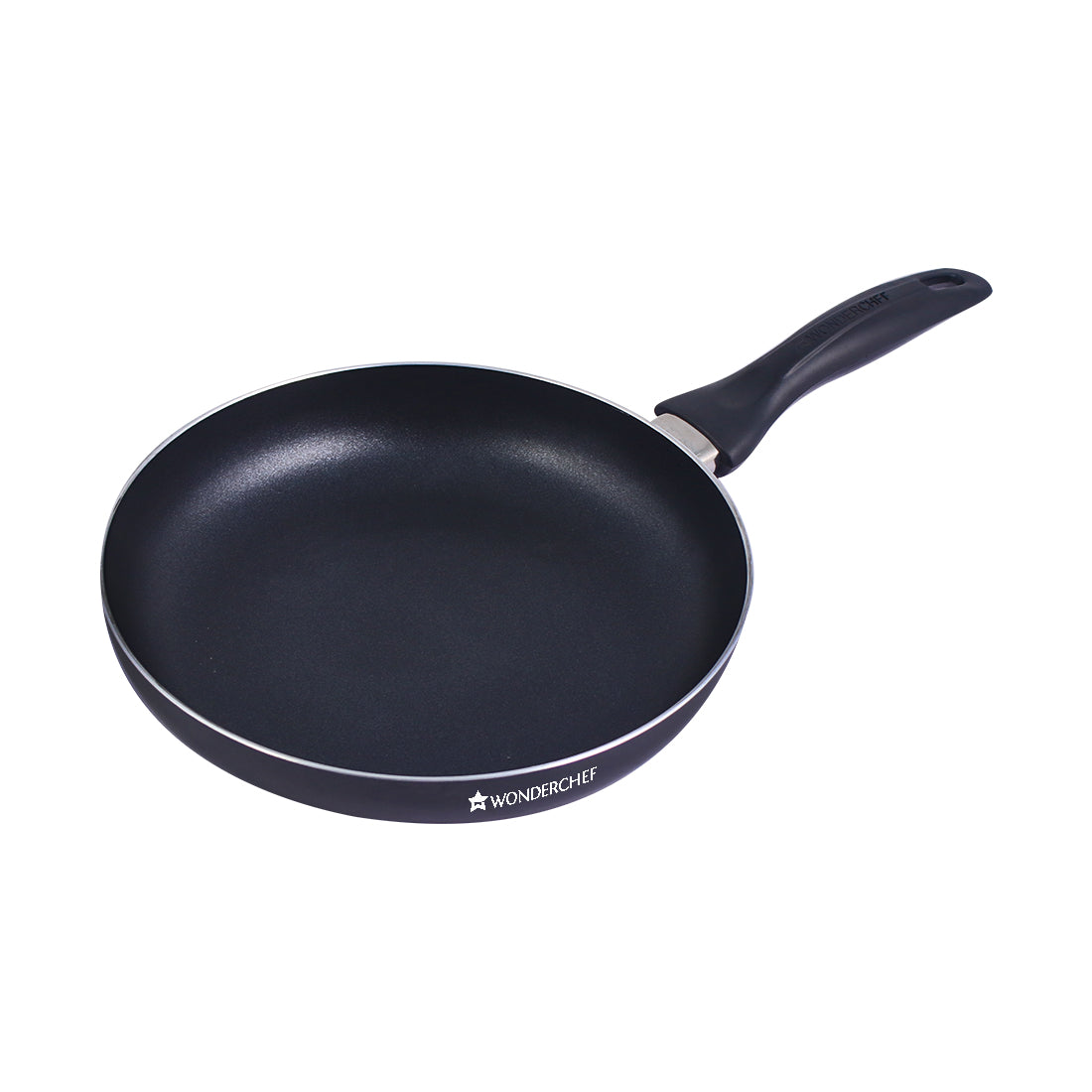 Ultra Non-stick Fry Pan, Induction Bottom, Cool-Touch Bakelite Handle, Pure Grade Aluminium, PFOA/Heavy metals free- 24cm, 1.8L, 2.7mm, 2 Years Warranty, Black