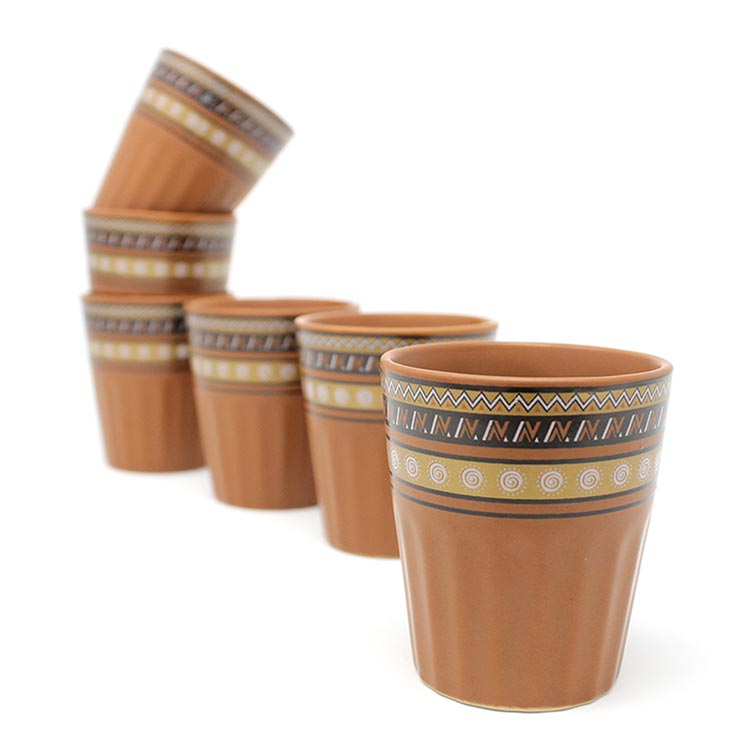 Earth Store Sienna Tea Glasses (Set of 6)