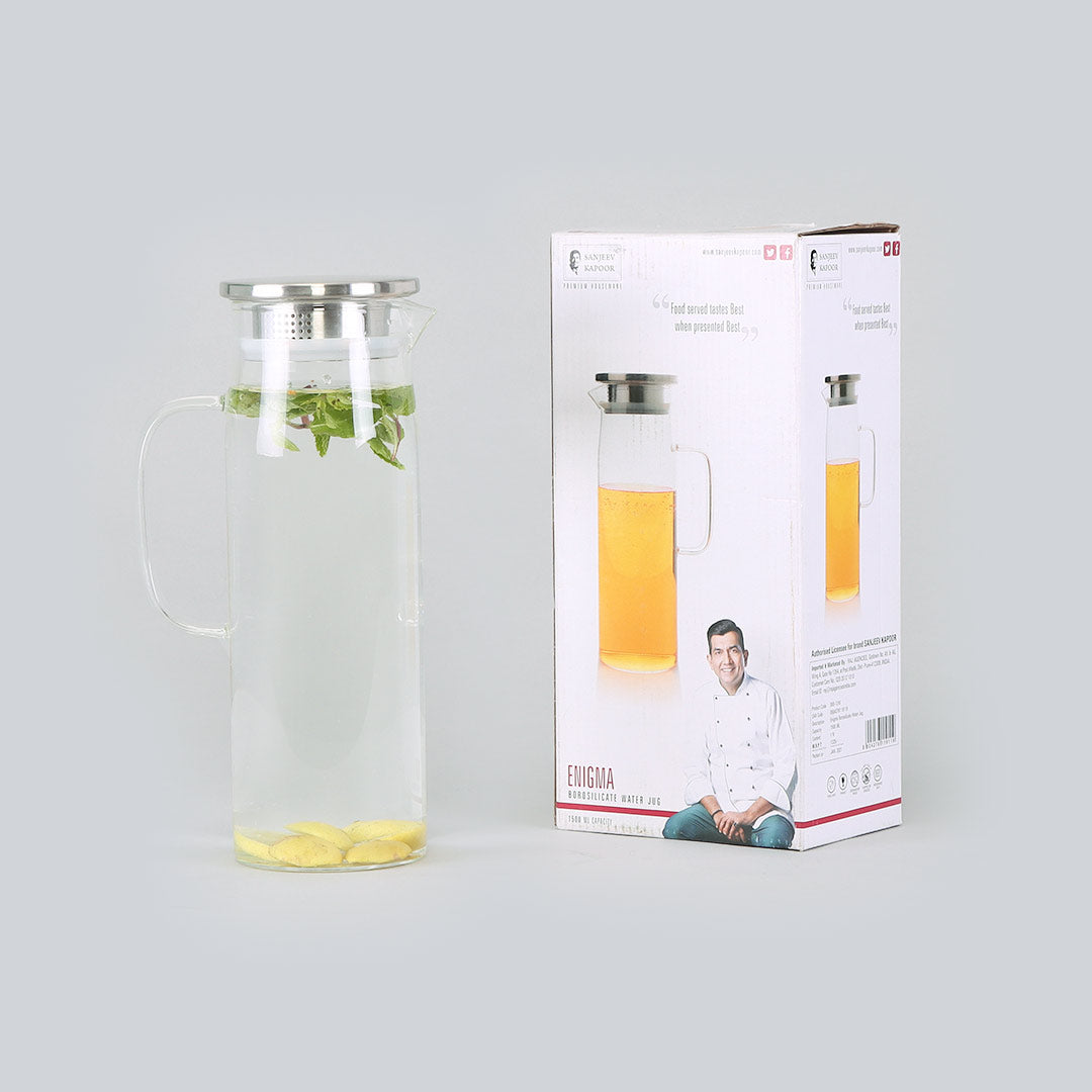 Enigma Borosilicate Glass Water Jug 1500ml