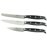 3Pc Knife Set Serrated, Utility And Paring Knife