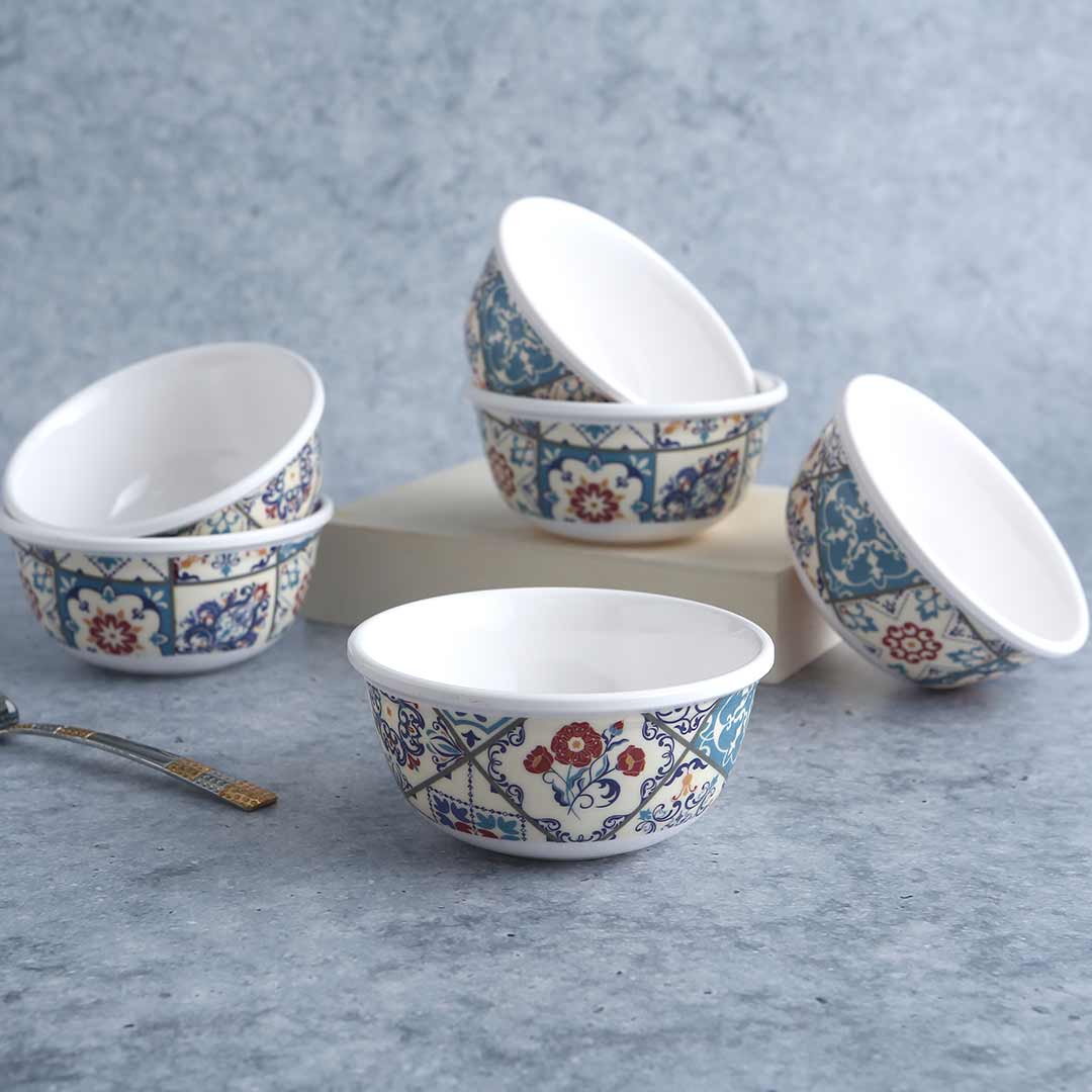 Venice Veg Bowl - Blue (Set of 6)