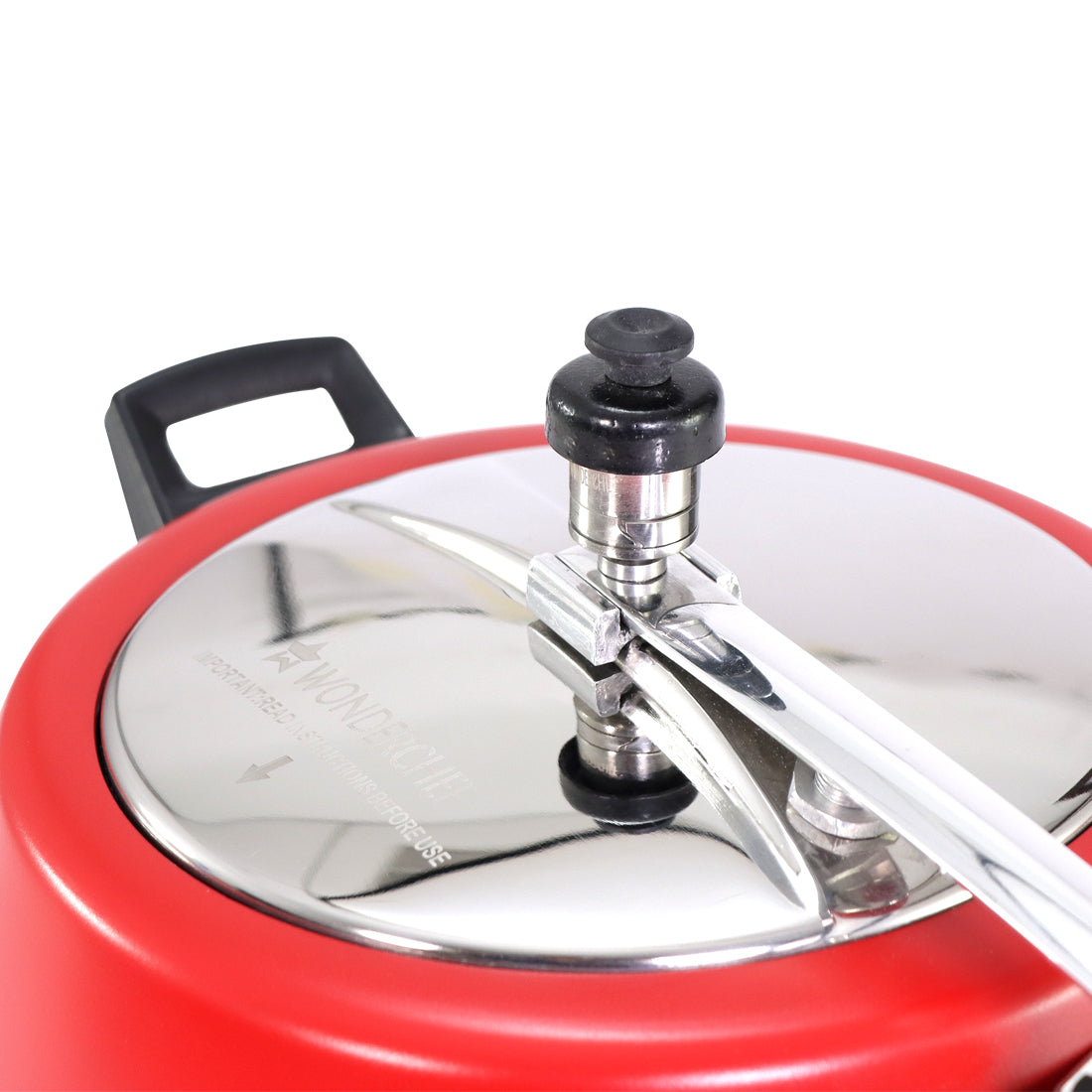 Regalia Induction Base Pressure Cooker with Inner Lid, 5L, 2 Years Warranty, Red