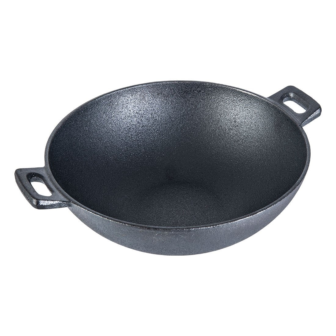 Forza Cast-Iron Fry Pan, Pre-Seasoned Cookware, Induction Friendly, 20cm, 3.8mm and Forza Cast-Iron Kadhai, Pre-Seasoned Cookware, Induction Friendly, 24cm, 1.9L, 3.8mm