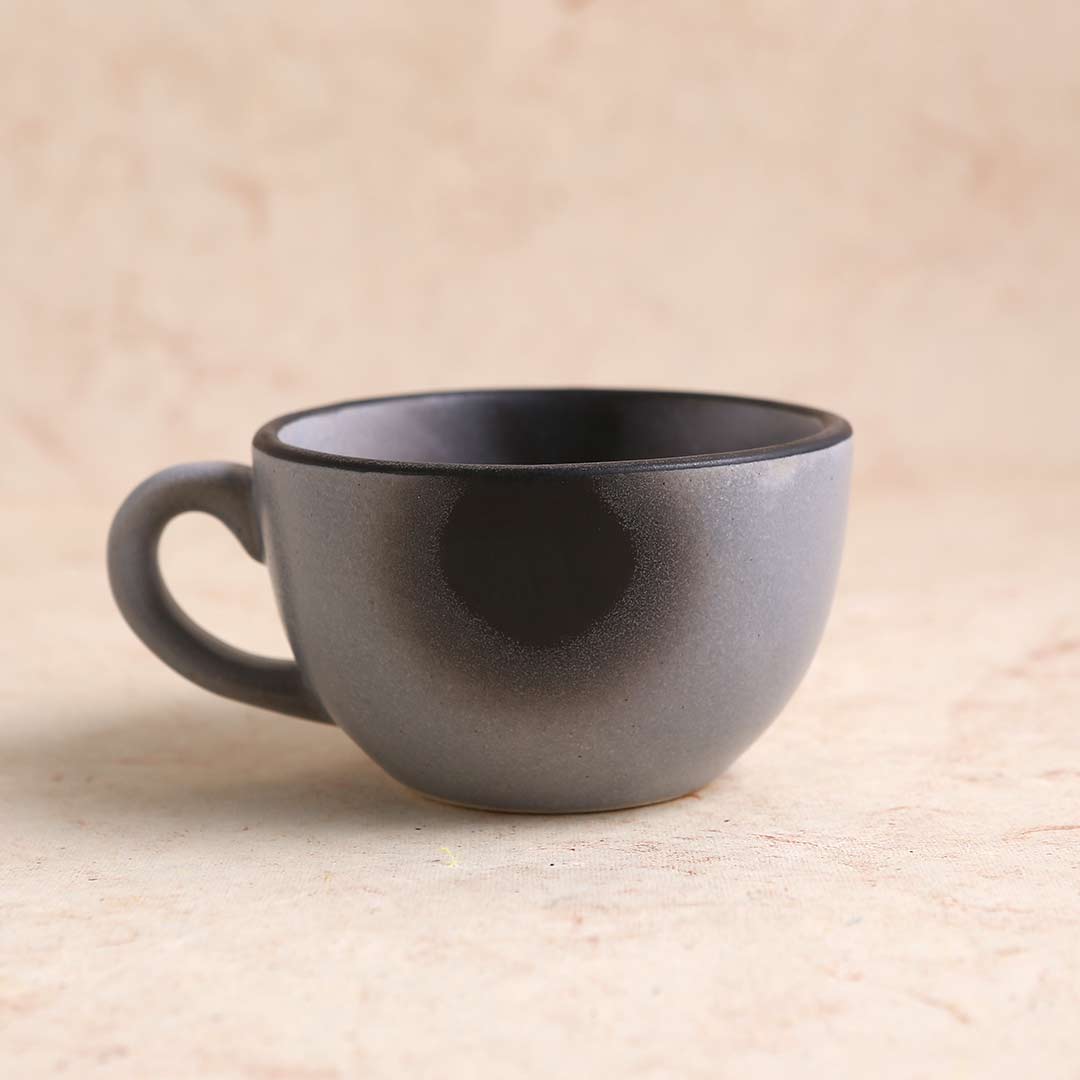 Teramo Stoneware Coffee Cup - Grey