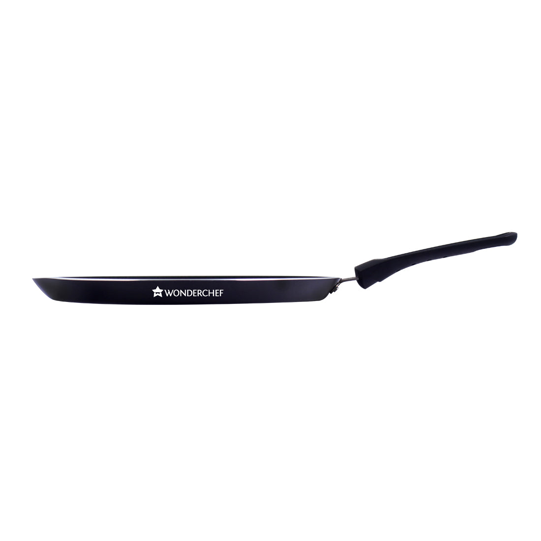 Ultra Non-stick Dosa Tawa, Soft Touch Handle, Pure Grade Aluminium, 28cm, 2.7mm, 2 Years Warranty, Black