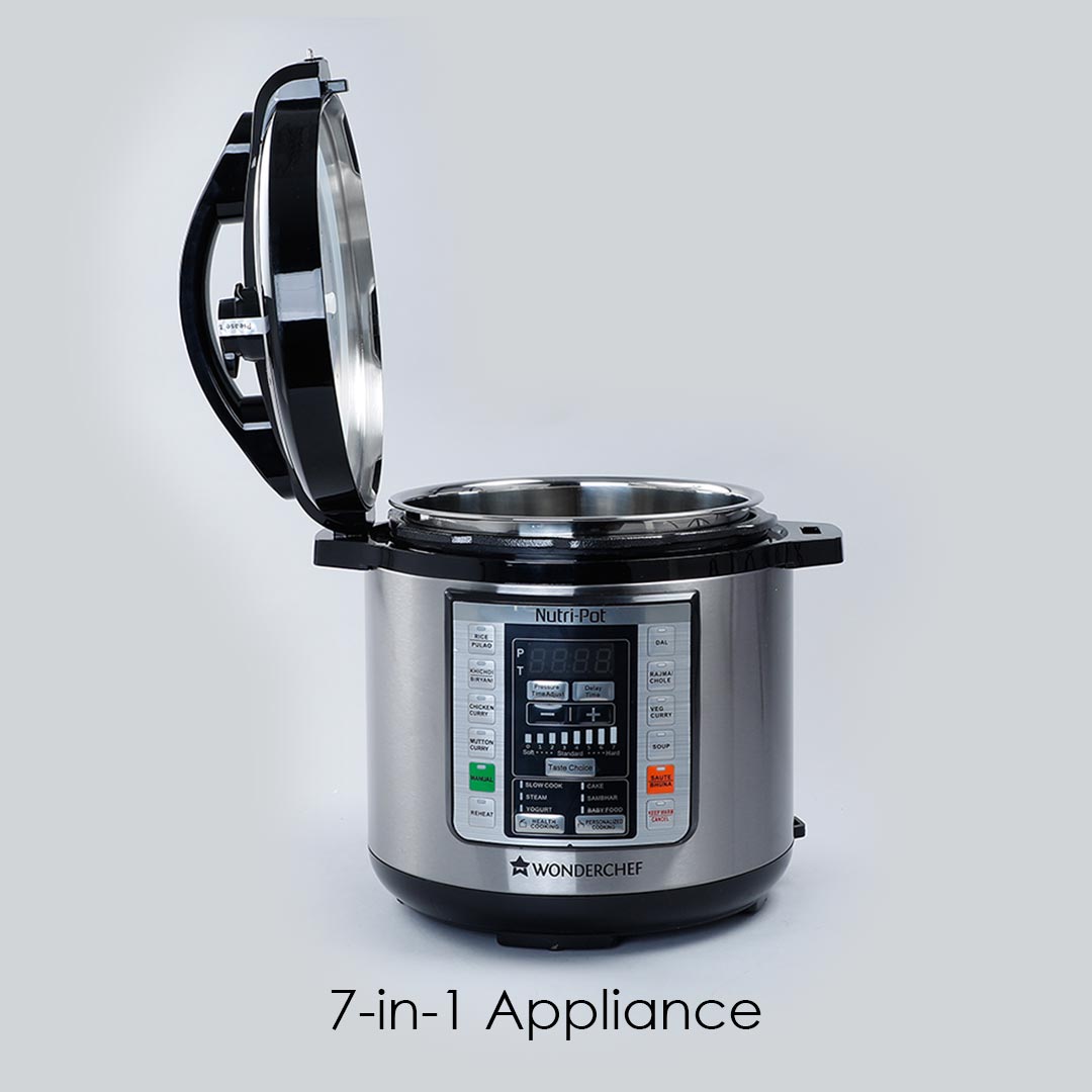 Nutri-Pot Electric Pressure Cooker with 304 Stainless Steel pot, 6L