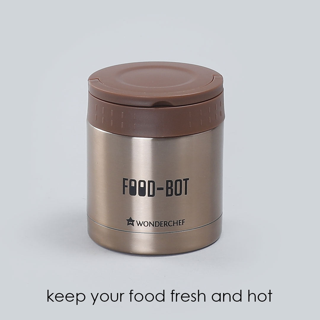 Food Bot, 300ml, Stainless Steel Vacuum Insulated, Spill & Leak Proof