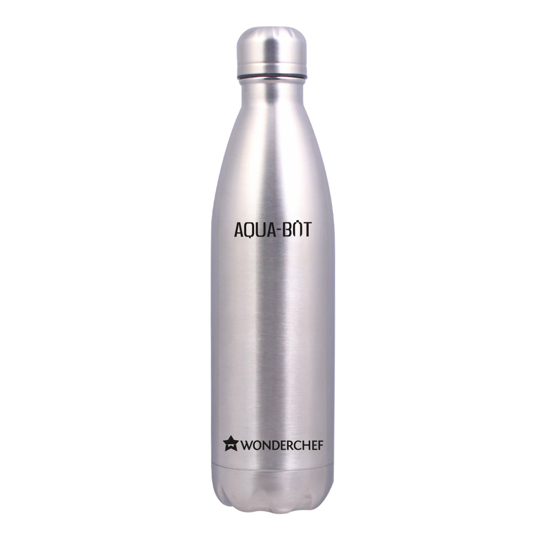 Aqua-Bot, 1000ml, Double Wall Stainless Steel Vacuum Insulated Hot and Cold Flask, Spill & Leak Proof, Silver, 2 Years Warranty