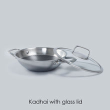 Load image into Gallery viewer, Stanton Stainless Steel Non-stick Kadhai With Lid- 28cm, 3.4L, 2.5mm