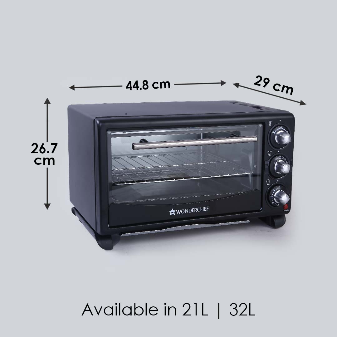 Oven Toaster Griller (OTG) 21 Litres, Auto Power-Off with Bell, Heat Resistant Glass Window, 2 Years Warranty- 1380W