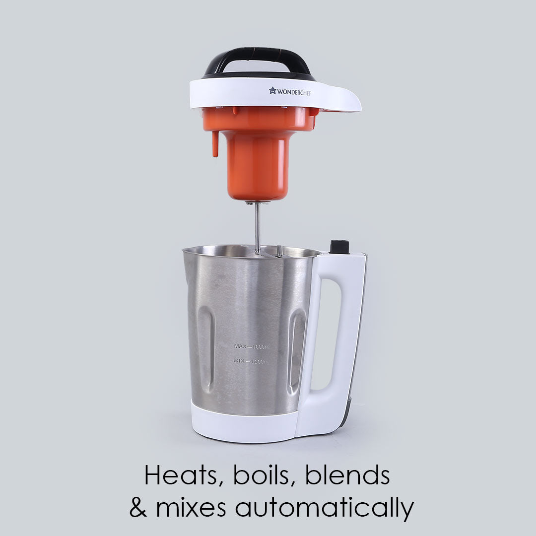 Automatic Soup Maker, 1.6L, 800W, White and Steel