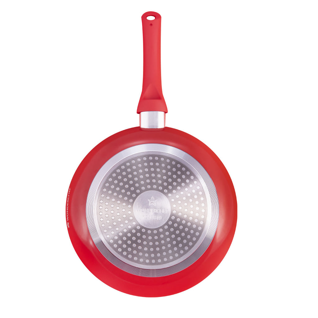 Wonderchef Royal Velvet Fry Pan 24cm - Red - Wonderchef