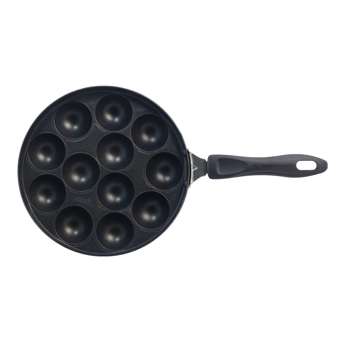 Aluminium Nonstick Appa Kara (Black) and Stainless Steel Coconut Scraper