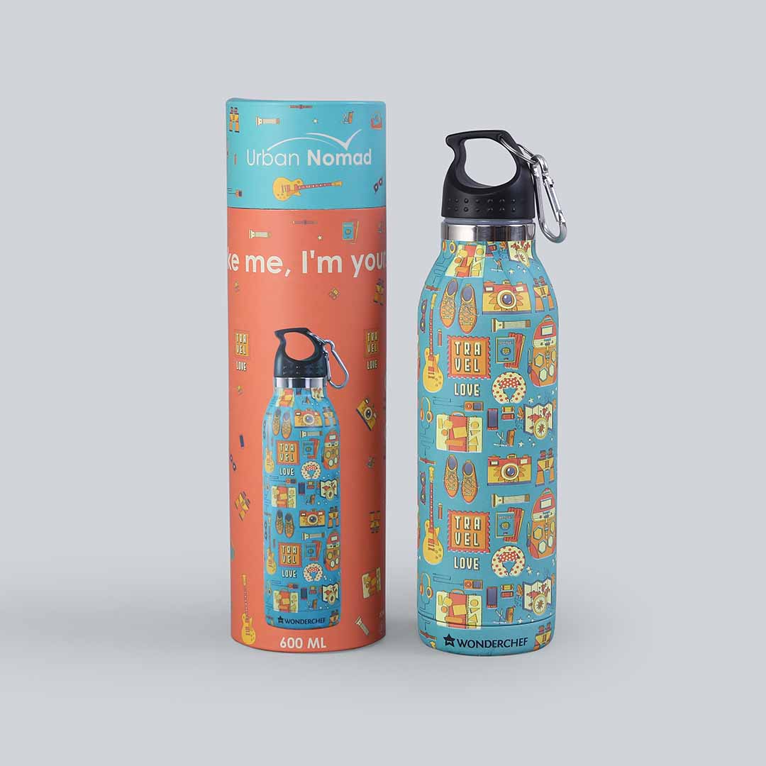 Urban Nomad, 600ml, Double Wall Stainless Steel, Vacuum Insulated, Hot And Cold Flask, Your story