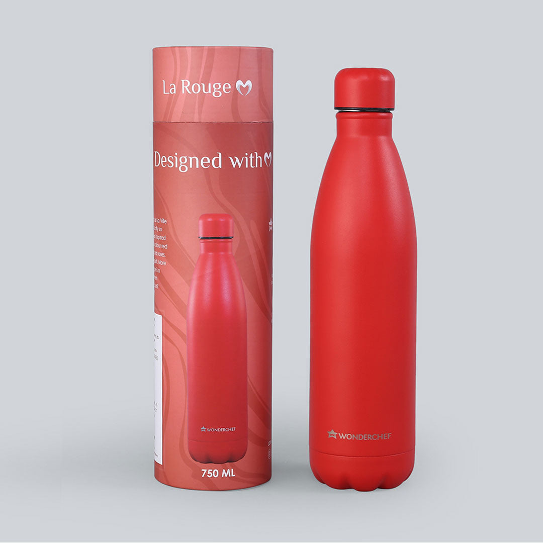 La Rouge, 750ml, Double Wall Stainless Steel, Vacuum Insulated, Hot And Cold Flask