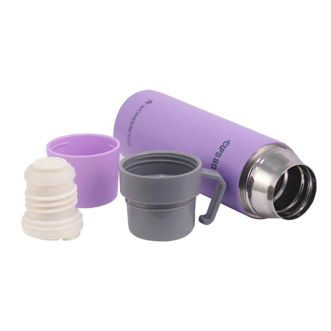 Wonderchef Cups-Bot Double Wall Bottle Purple - Wonderchef