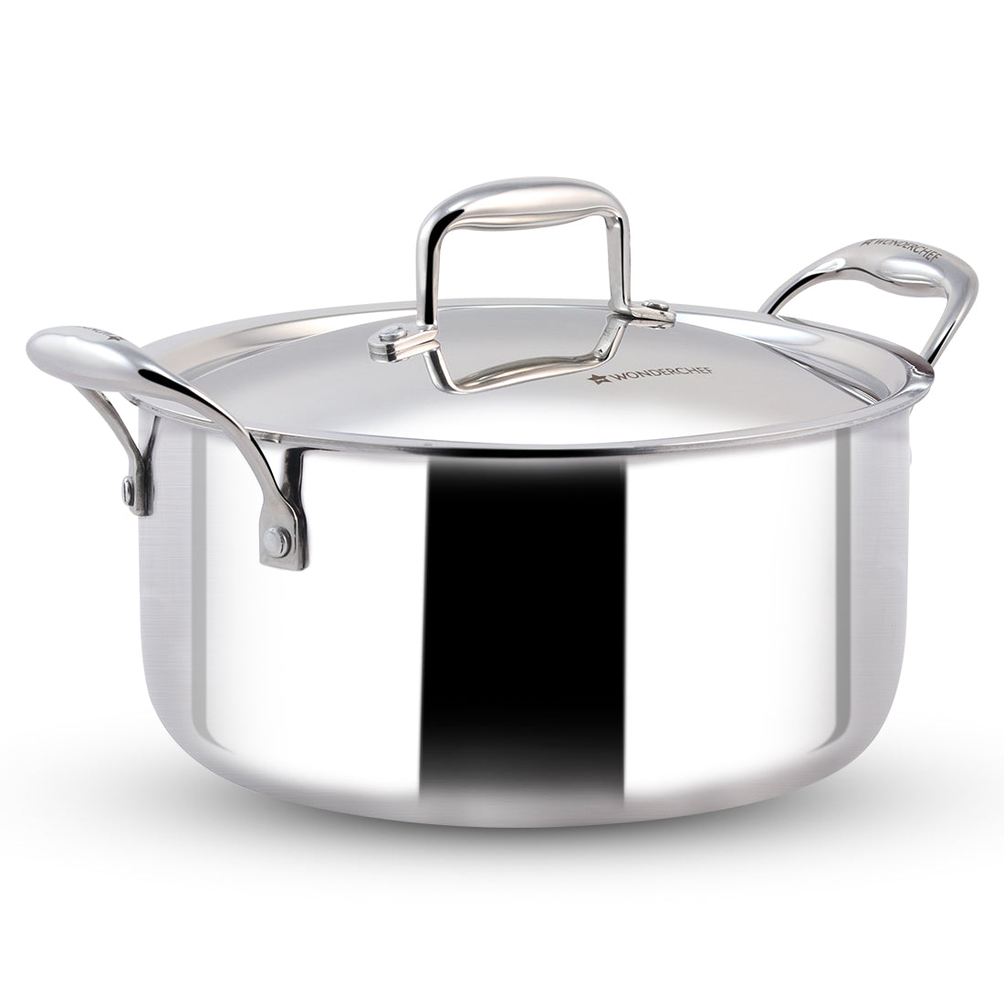 Power Triply Casserole with SS Lid 20 cm, 3L, 304 Stainless Steel lid