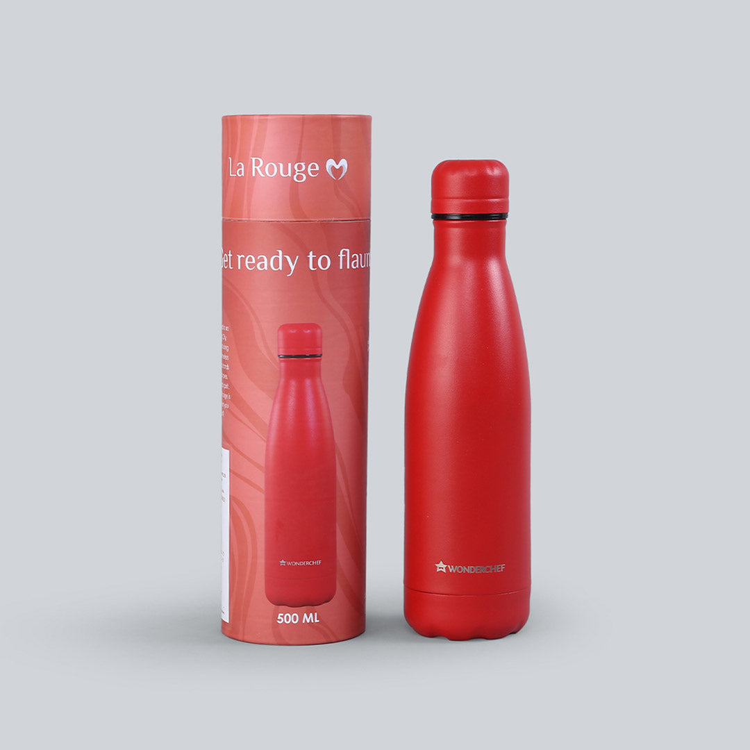 La Rouge, 500ml, Vacuum Insulated,  Stainless Steel, Hot And Cold Flask, Easy to carry