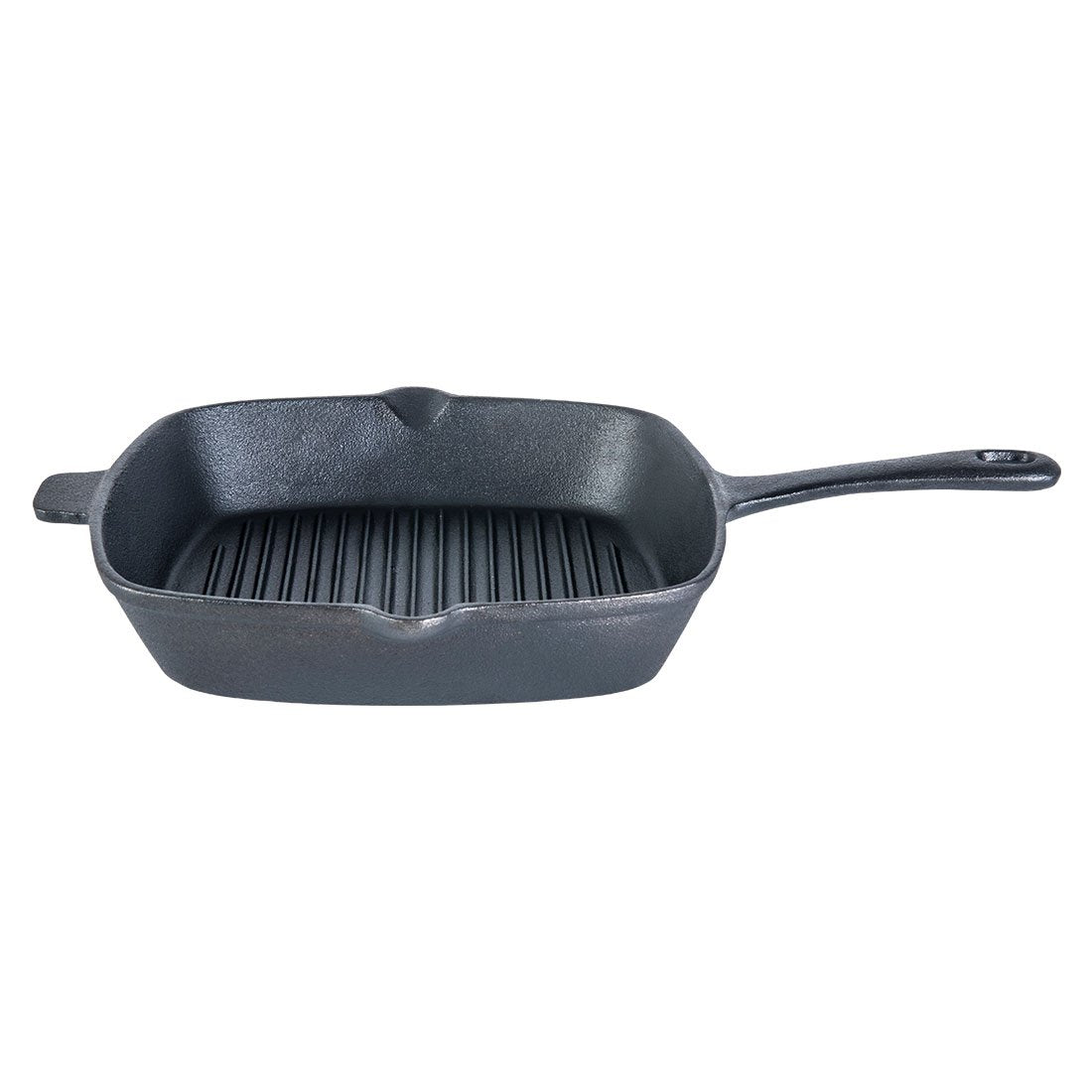 Forza Cast-Iron Fry Pan, Pre-Seasoned Cookware, Induction Friendly, 24cm, 3.8mm and Forza Cast-Iron Grill Pan, Pre-Seasoned Cookware, Induction Friendly, 26cm, 3.8mm