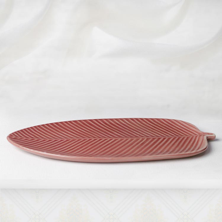 Earth Store Rustic Leaf Rose Platter - Single