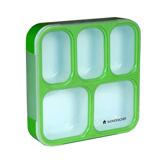 Wonderchef 5 in 1 Ultra Lunch Box - Green