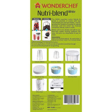 गैलरी व्यूवर में इमेज लोड करें, Wonderchef Nutri-Blend White With Free Serving Glass Set-Appliances