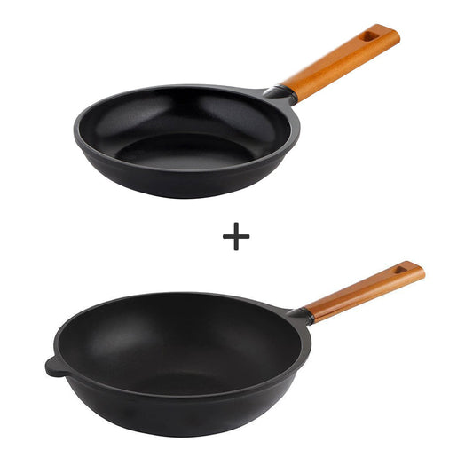 Caesar Aluminium Nonstick Fry Pan and Caesar Aluminium Nonstick Wok