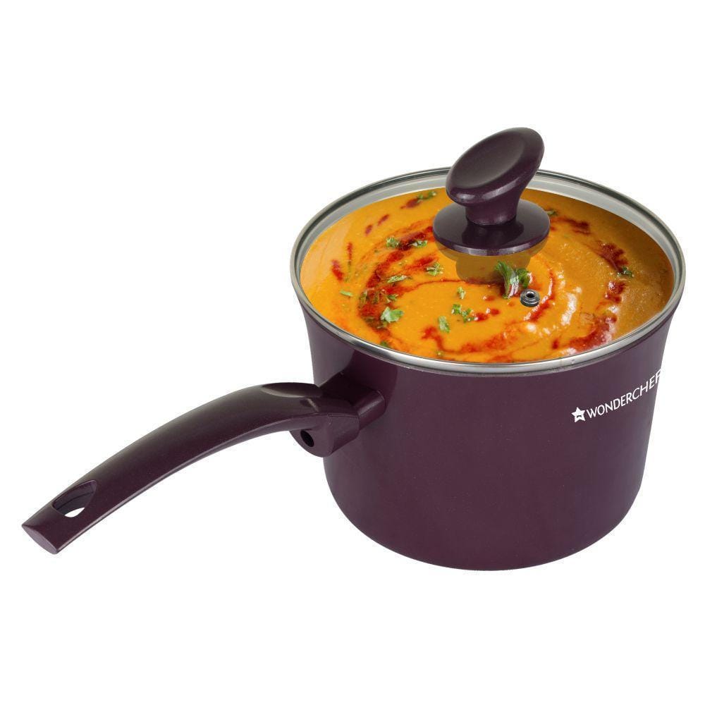 Wonderchef Everest 18Cm Sauce Pan With Lid - 2.85L-Cookware