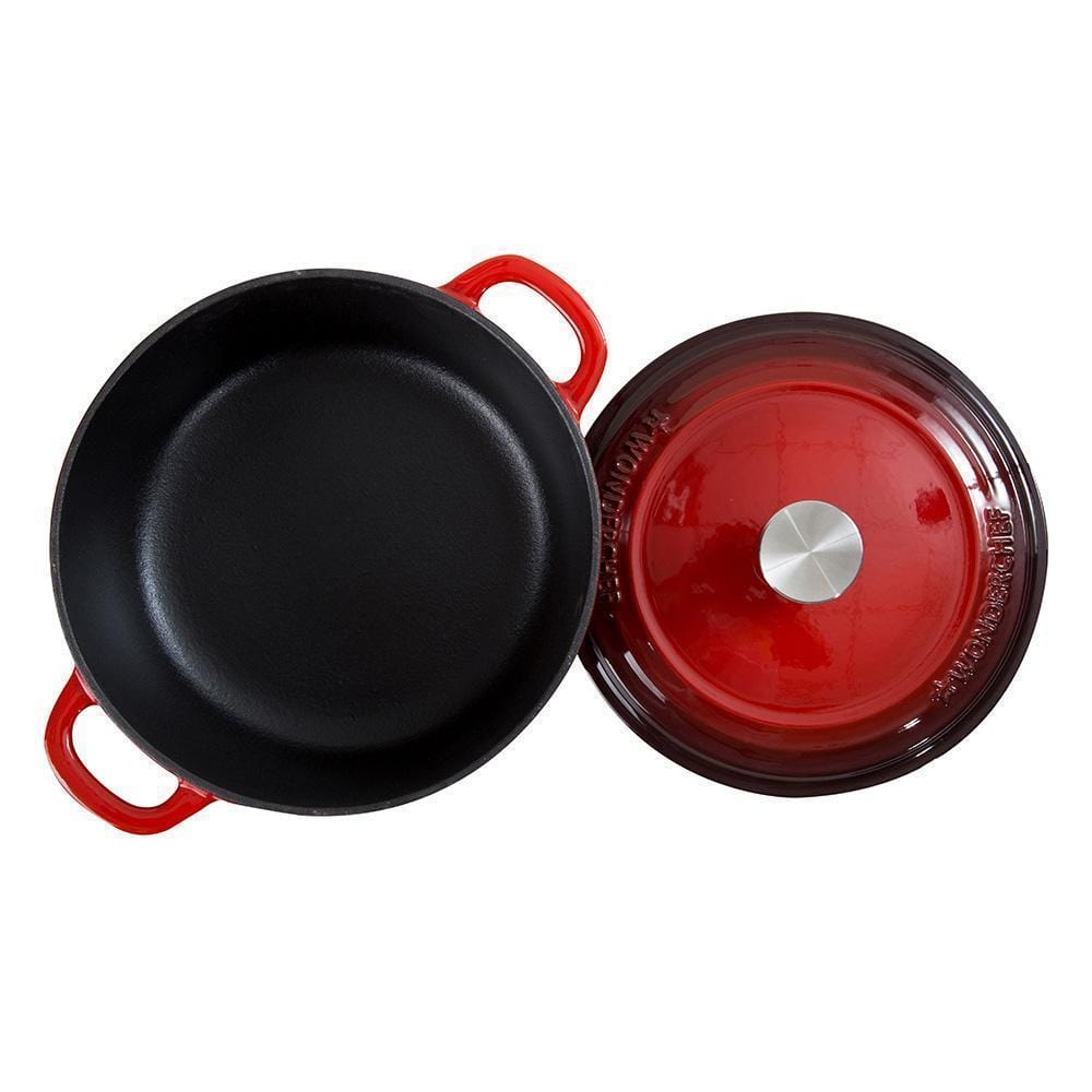 wonderchef-ferro-cast-iron-14cm-casserole-with-lid-0-8l-red